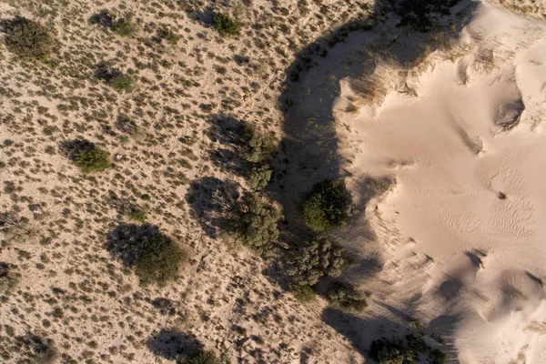 Vista aérea de dunas de arena - Sudáfrica — Foto de Stock