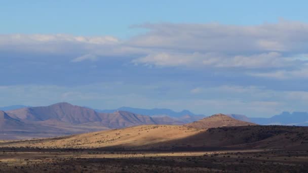 南非斑马山国家公园 高山和草原上空的时间流逝 — 图库视频影像