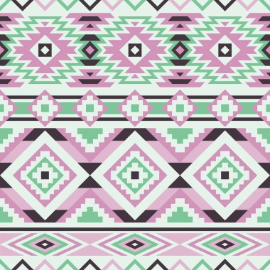 vektör Dikişsiz etnik desen