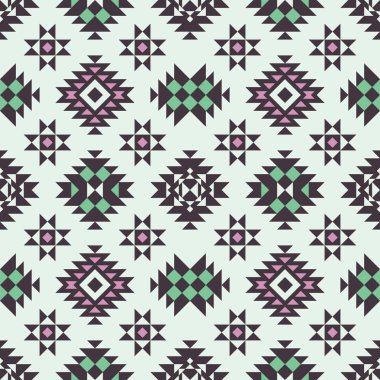 vektör Dikişsiz etnik desen