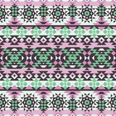 vektör Dikişsiz etnik desen