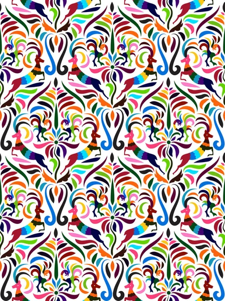 Otomi Style  Pattern — Stock Vector