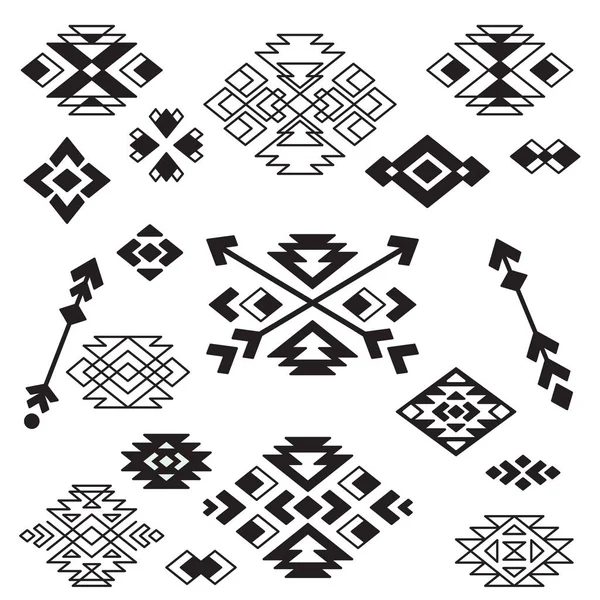 Elementos de diseño tribal — Archivo Imágenes Vectoriales