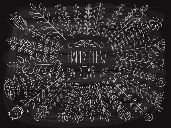 Šťastný Nový rok pozdravy — Stockový vektor