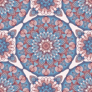 Daire süsleme oryantal tarzı ile Seamless modeli