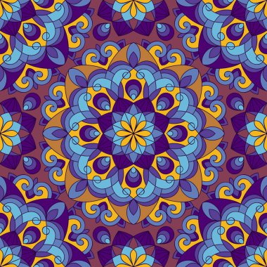 Etnik tarzı renkli seamless modeli