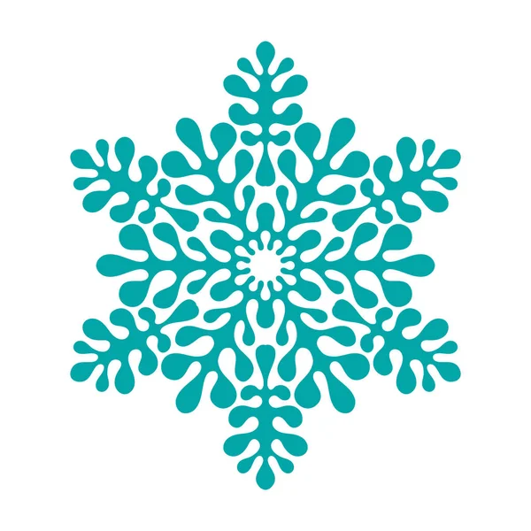 Vector naadloos patroon met wintersneeuwvlokken — Stockvector