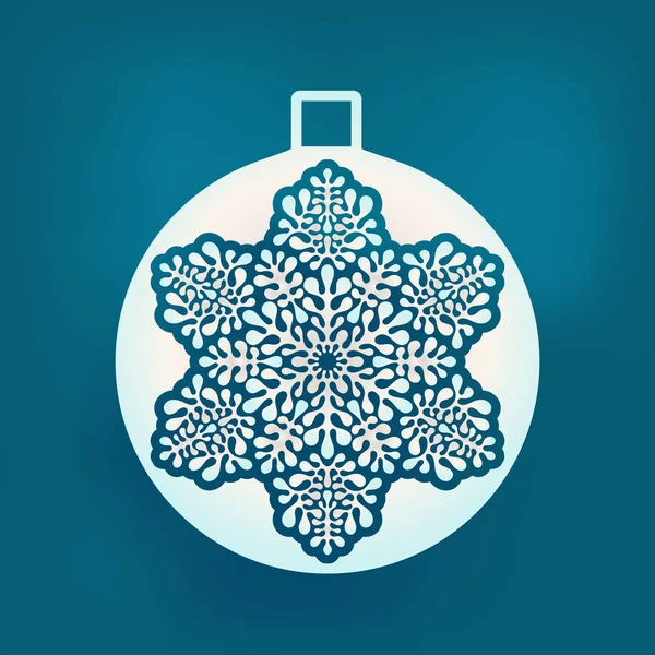 Vector Navidad invierno abeto decoración del árbol — Archivo Imágenes Vectoriales