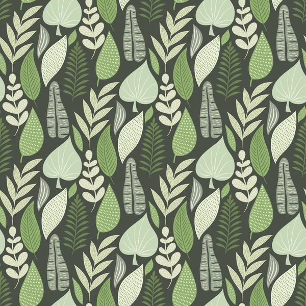 Modèle Tropical Sans Couture Vectoriel Collage Floral Grunge — Image vectorielle
