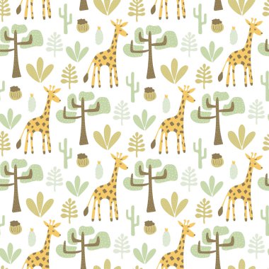 Vektör Kusursuz Safari Deseni