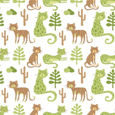 Leoparlı Kusursuz Safari Deseni 