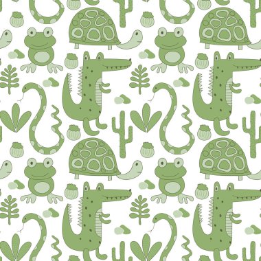 Vektör Kusursuz Safari Deseni