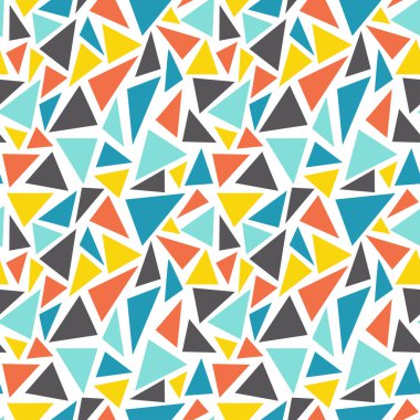 Çoklu Parlak Üçgenlere sahip Kusursuz Geometrik Arkaplan