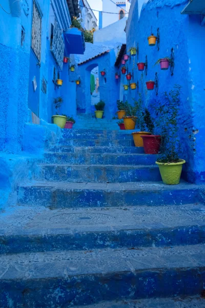 Chefchaouen, die blaue Stadt in Marokko. — Stockfoto