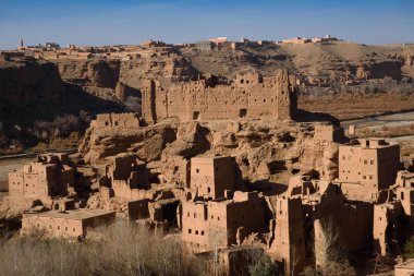 Eski kasbah Fas Atlas Dağları