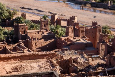 Kasbah Ait Benhaddou in the Atlas Mountains of Morocco clipart