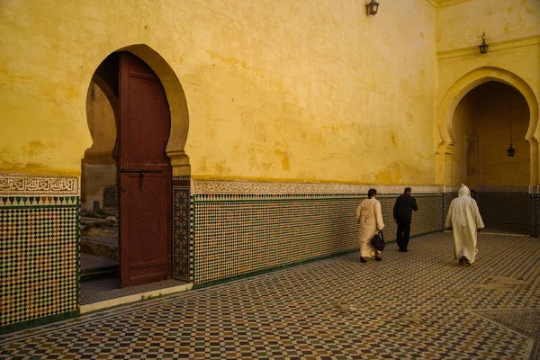 Mauzóleum Moulay Idris Meknes, Marokkó. — Stock Fotó