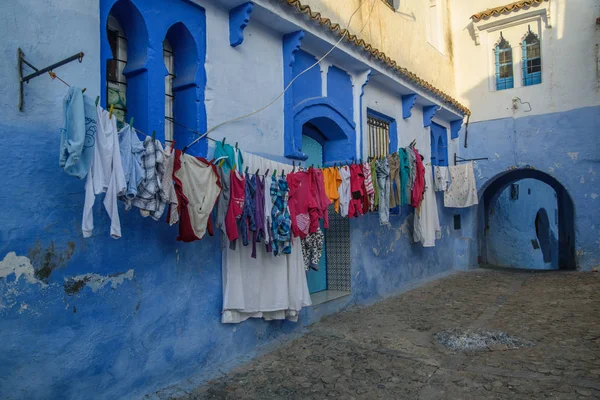 Chefchaouen, a kék a marokkói város. Stock Kép