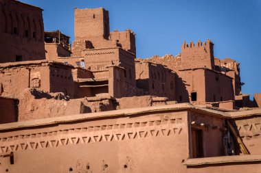 Kasbah AIT Benhaddou Fas Atlas dağlarında