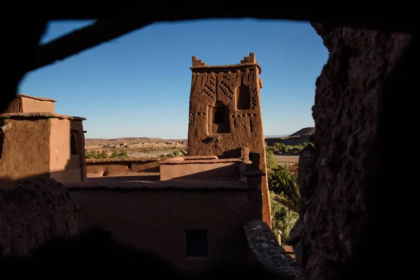 A Kasbah Ait Benhaddou, az Atlasz-hegységben, Marokkó — Stock Fotó