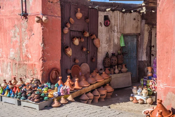 Utcai fénykép képernyő, Marrakech, Marokkó — Stock Fotó