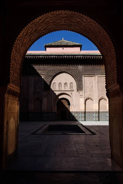 Ali Ben Youssef Madrasa, Marrakech, Marruecos — Foto de Stock