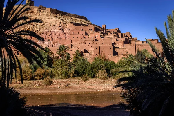 Kasbah Ait Benhaddou v pohoří Atlas v Maroku — Stock fotografie