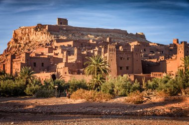 Kasbah AIT Benhaddou Fas Atlas dağlarında
