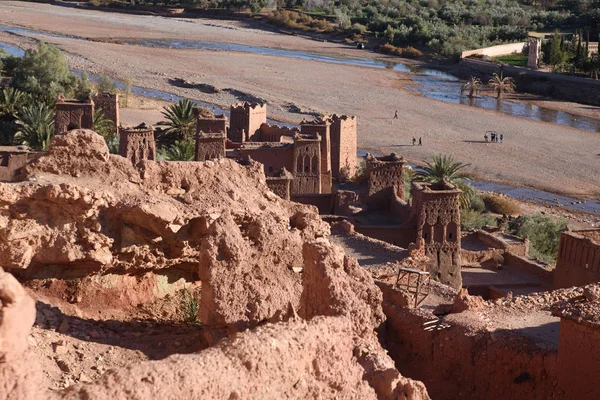 Kasbah Ait Benhaddou v pohoří Atlas v Maroku — Stock fotografie