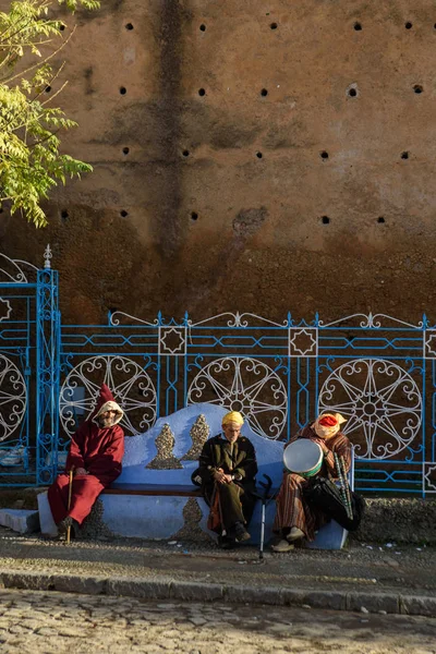 Chefchaouen, a cidade azul no Marrocos . — Fotografia de Stock