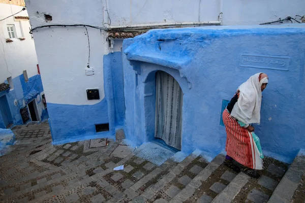 Chefchaouen, blue city w Maroku. — Zdjęcie stockowe