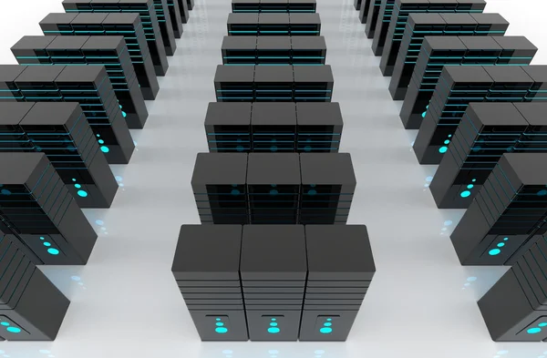 Netzwerk-Serverraum — Stockfoto
