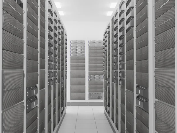 Netzwerk-Serverraum — Stockfoto