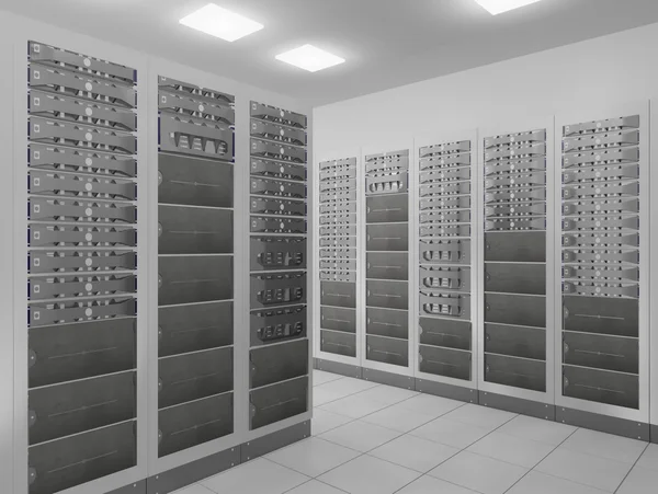 Sala de servidores de red —  Fotos de Stock