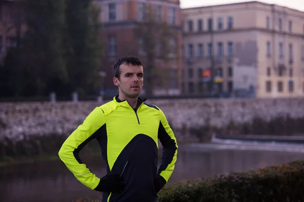 Jogging homme portrait — Photo