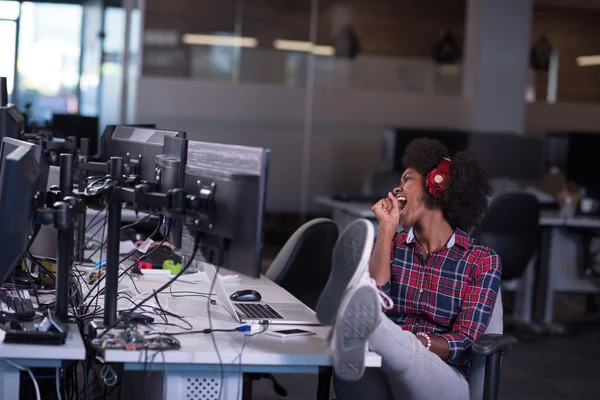 başarılı Afrikalı-Amerikalı kadın 