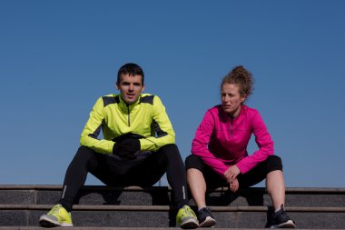 tebrik ve sabah egzersiz bitirmek mutlu