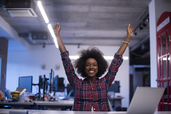 Young successful African-American woman — Stock Photo, Image