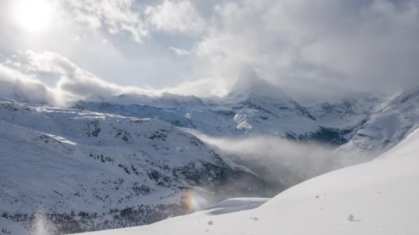 Matterhorn zermatt — Stockvideo