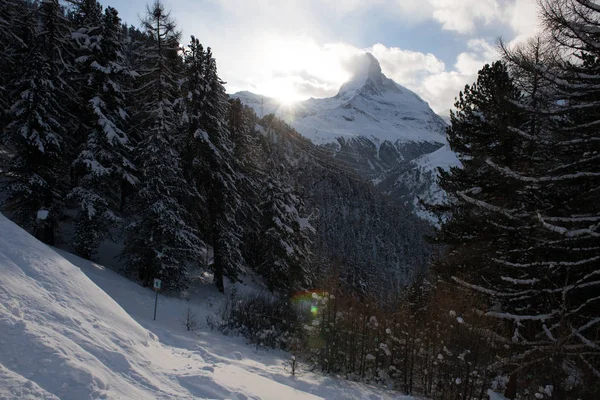 Hora matterhorn zermatt Švýcarsko — Stock fotografie