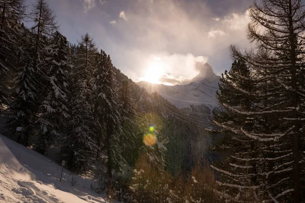 Berg matterhorn-zermatt Zwitserland — Stockfoto