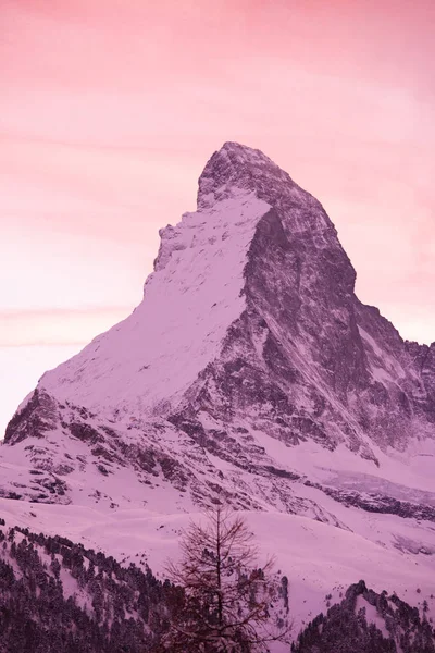 Berget matterhorn zermatt Schweiz — Stockfoto