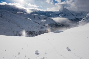 dağ matterhorn zermatt İsviçre