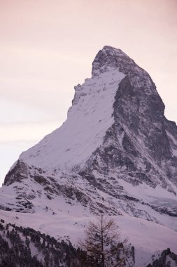 mountain matterhorn zermatt switzerland clipart