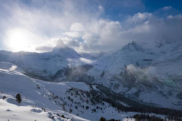 Góra matterhorn-zermatt Szwajcaria — Zdjęcie stockowe