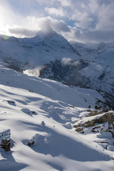 La montaña matterhorn zermatt Suiza — Foto de Stock