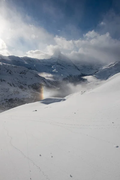 Góra matterhorn-zermatt Szwajcaria — Zdjęcie stockowe