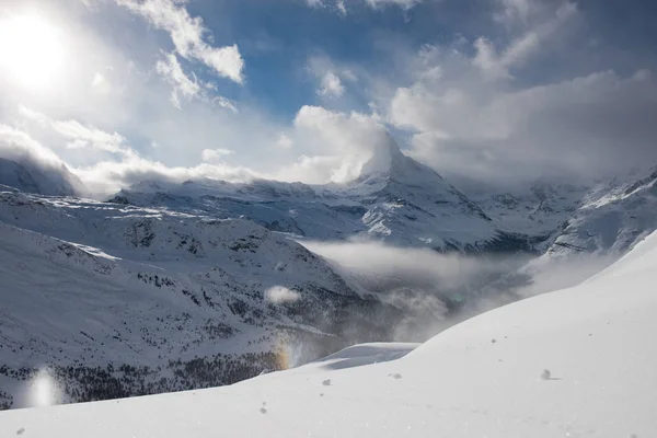 Berget matterhorn zermatt Schweiz — Stockfoto