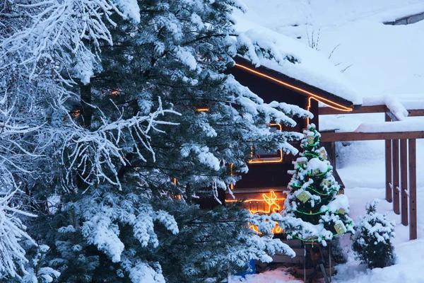 Albero di Natale decorazione esterna — Foto Stock