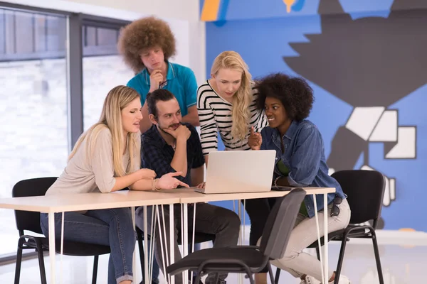 Multiethnic startup business team on meeting — Stock Photo, Image